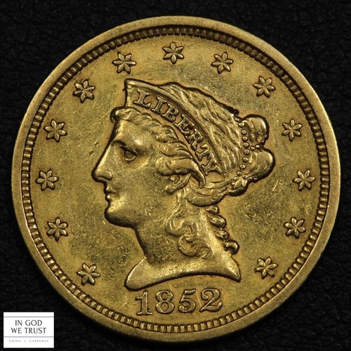 1852 $2.50 Liberty Head Gold Quarter Eagle