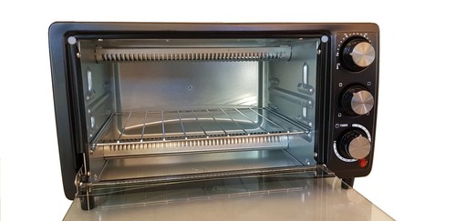 12L Toaster Oven Powerful 800W Bake Grill Broil Toast Timer Temp & Heat Selector - Bild 5 von 9