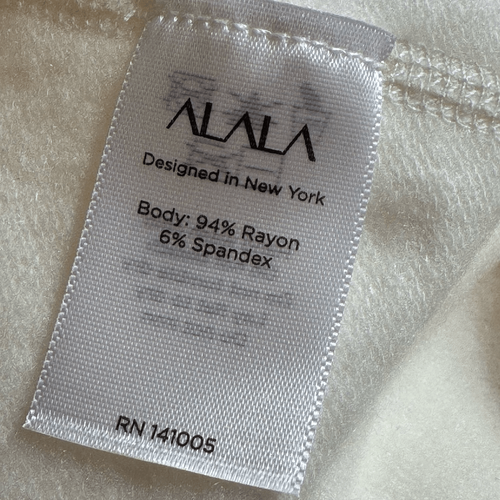 Alala Fleece off Duty Sweatpants Womens Sz M Bone Pull on Drawstring Fleece New - Picture 15 of 16