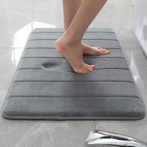 1/2 Piece Bath Mat Set Memory Foam Pedestal Non Slip Bathroom Soft Toilet Mats - Picture 4 of 67