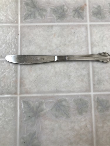 Estia Dorian Tafelmesser Edelstahl Besteck gerippt Fächermuster Made in Korea - Bild 1 von 3