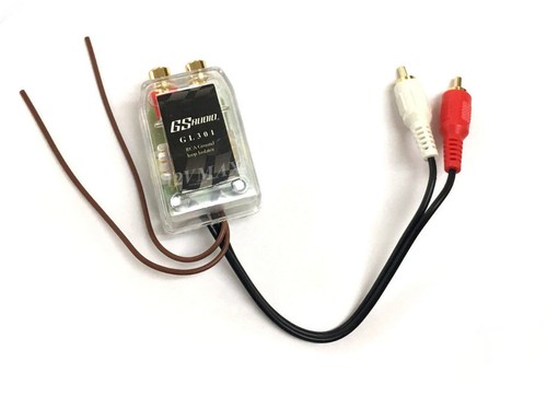1 RCA Ground Loop Isolatore Filtro Audio Rumore per Autoradio Amplificatore EQ - Foto 2 di 7