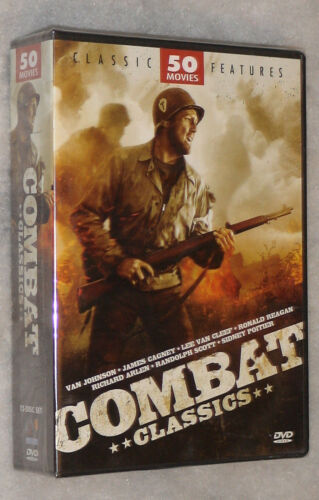 Combat Movie Classics 50 War Military Films 12 DVD Box Set NEW SEALED - Afbeelding 1 van 1