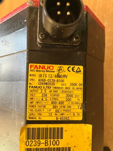 Fanuc-Servo-Motor A06B-0239-B100 - Bild 3 von 3
