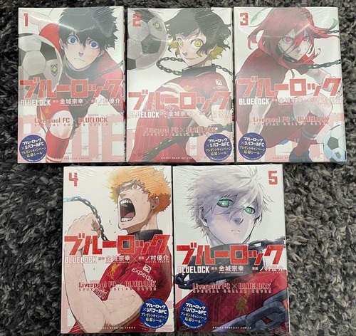 Blue Lock x Liverpool FC Limited Edition Comic set Vol 1-5 manga Book Japan New