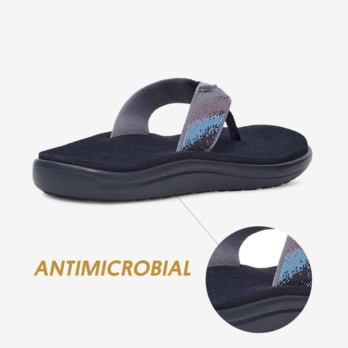 NEW TEVA VOYA FLIP STVF2319040-MTT BLACK BLUE MULTI Summer Sandals US W5 - 8 - Picture 4 of 6