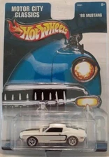 Hot Wheels Motor City Classics '68 MUSTANG White 2002