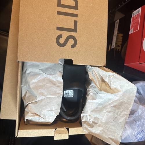 Adidas Yeezy Slide Infants "Dark Onyx" Dark Grey Black | HQ4118 | Size 7K DS - Picture 2 of 2