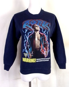 vtg-90s-WWF-Wrestling-The-Rock-Sweatshirt-WCW-ECW-1998-stone-cold-mankind-YL