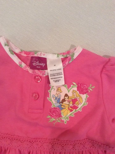 Nueva Camiseta Niñas Pequeñas Tipos Disney Talla 5T Princesa Disney 100% Algodón Nueva con Etiquetas - Imagen 5 de 12
