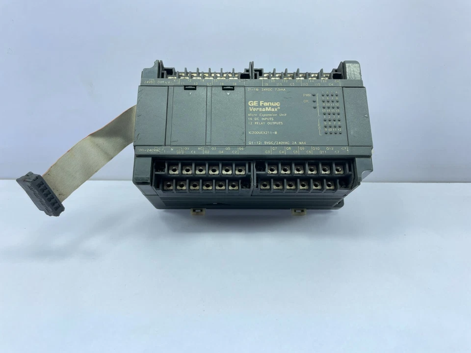 GE Fanuc Versamax IC200UEX211-B Micro Expansion Unit 16 DC Input 12 Relay Output - Image 3 of 4