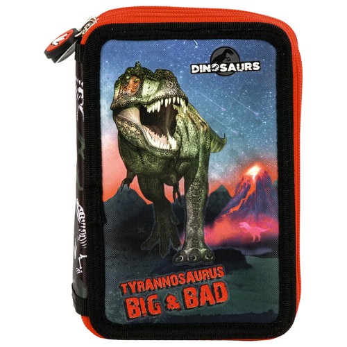 Dinosaurier T-Rex 9 tlg. Set SCHULRANZEN Ranzen FEDERMAPPE Schultüte Tornister - Bild 2 von 5
