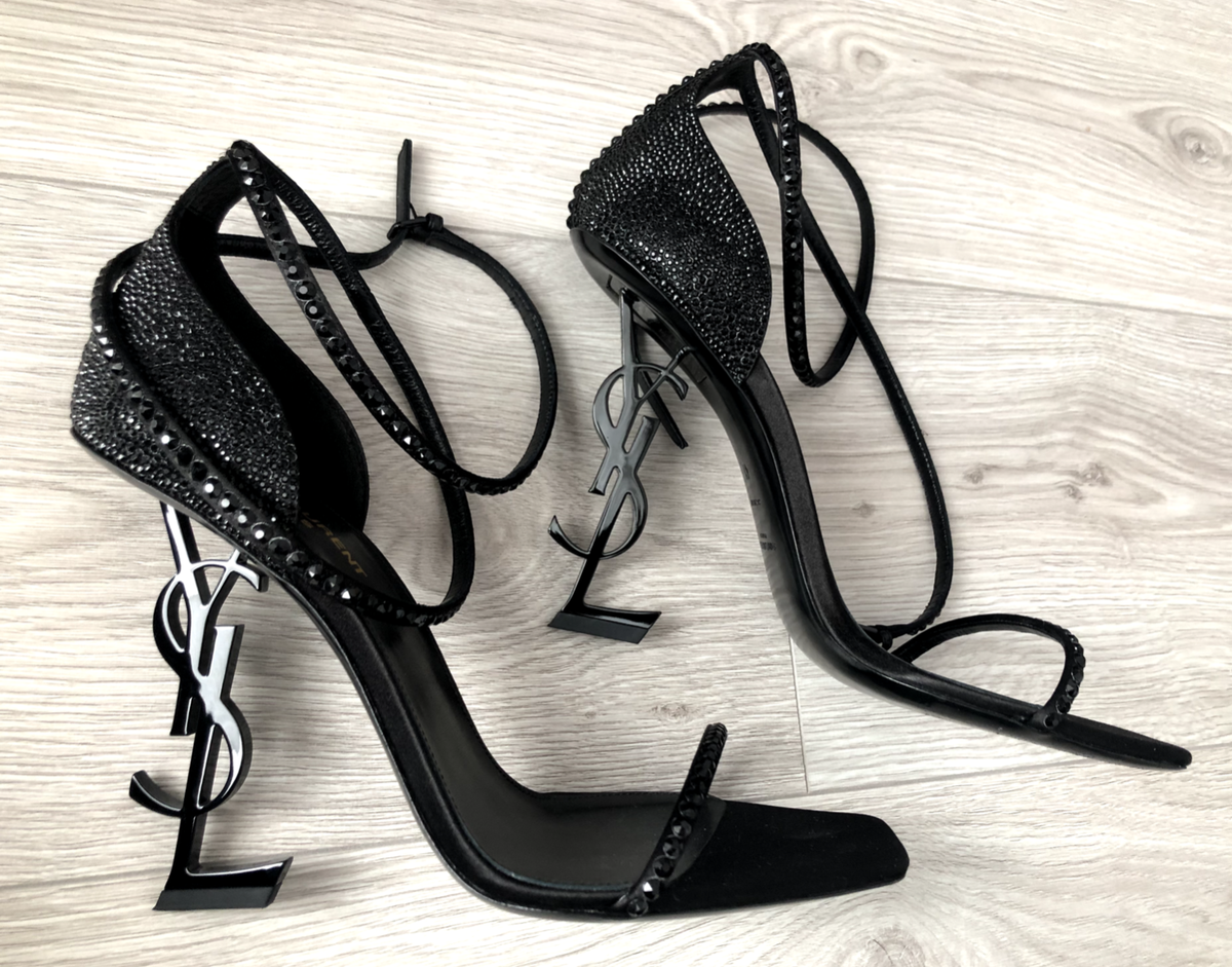 Saint Laurent Opyum crystal embellished sandals | eBay Saint Laurent Opyum crystal embellished sandals | eBay