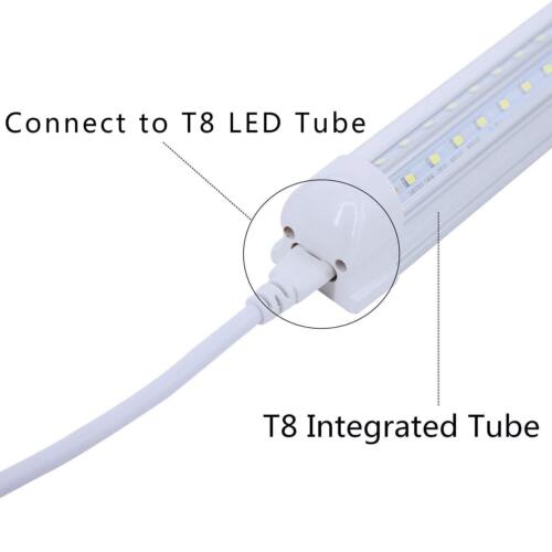 4-24PCS 6FT US Plug Power Cord Cable Extention Wire for T8 T5 LED Light Fixtures - Picture 6 of 12