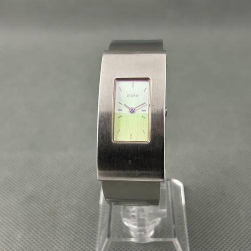Storm Womens Ixon Watch Silver S.Steel Iridescent Dial New Battery Quartz Ladies - Picture 19 of 20