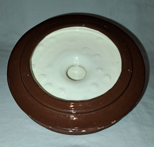 Vintage Hershey Molds Ceramic Cookie Jar Country Farm House Scene - Bild 9 von 11