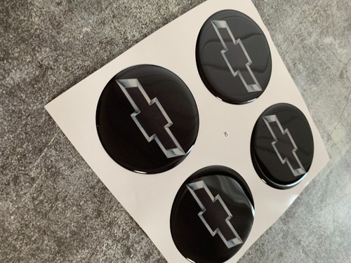 4 X All Sizes Silicone Sticker Chevrolet For Wheel Center Hub Caps Domed Emblem - Picture 12 of 16