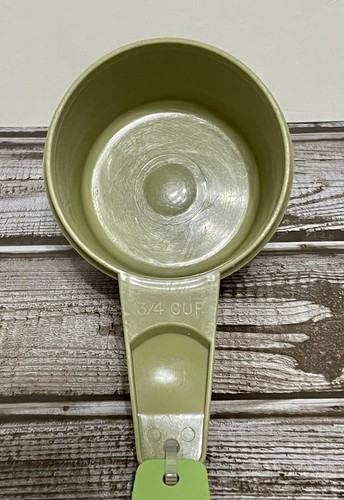 Tazas medidoras Tupperware vintage años 70 - Lote de 3 verdes y naranjas 765-6 763-5 - Imagen 4 de 7
