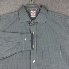 Brooks Brothers Shirt Mens 17-33 Oxford Button Up Madison Supima Stretch READ