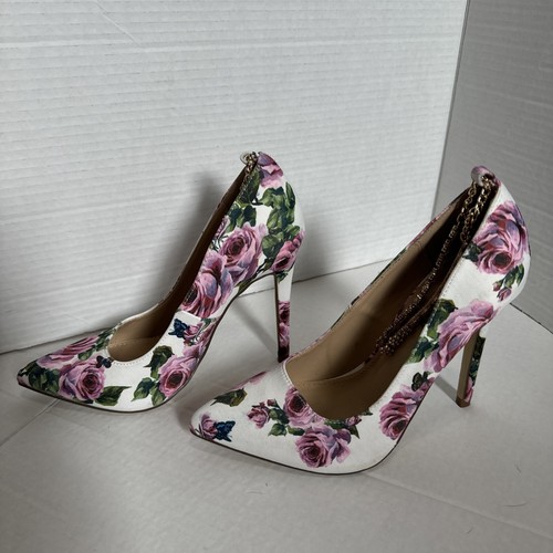Just Fab Damenschuhe geblümt hochhackig Größe 7 " - Bild 10 von 23
