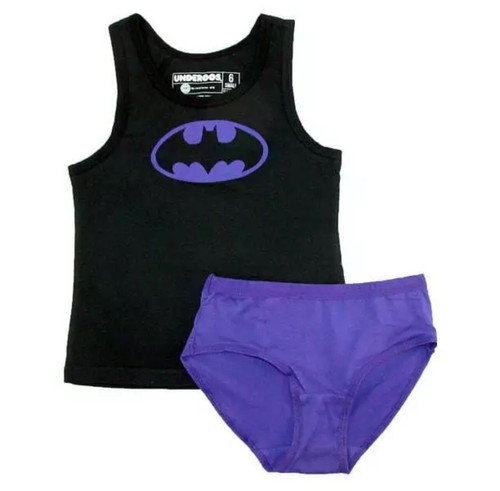 DC Comics Batgirl Girl's Tank/Underwear Underoos Set XS (4) - Picture 1 of 2