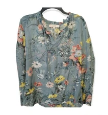 LOFT Longsleeve Floral Top Blouse  size Large
