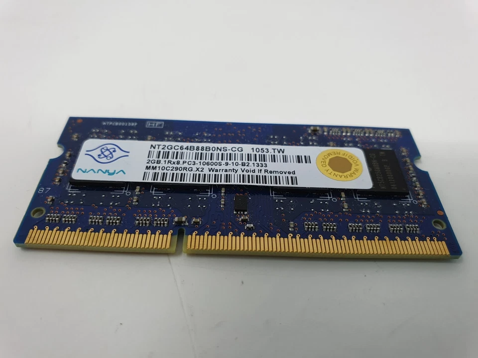 DELL XPS L501X RAM Memory 2GB PC3-10600s DDR3 NANYA NT2GC64B88B0NS-CG Genuine - Image 3 of 4