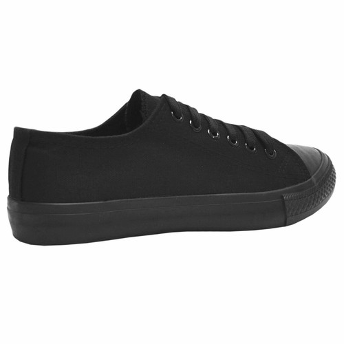 LADIES/WOMEN'S/NEW CANVAS FLAT LACE UP TRAINER PLIMSOLLS PUMPS CASUAL SHOES 3-8 - Picture 8 of 25