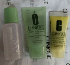 Clinique 3 Step Dramatically Moisturizing Lotion Facial Soap Clarifying Type 1/2