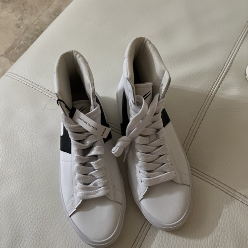 Herren William Rast Empire Leder Hohe Sneaker Memory Foam Weiß Größe 10,5 Neu ohne Karton