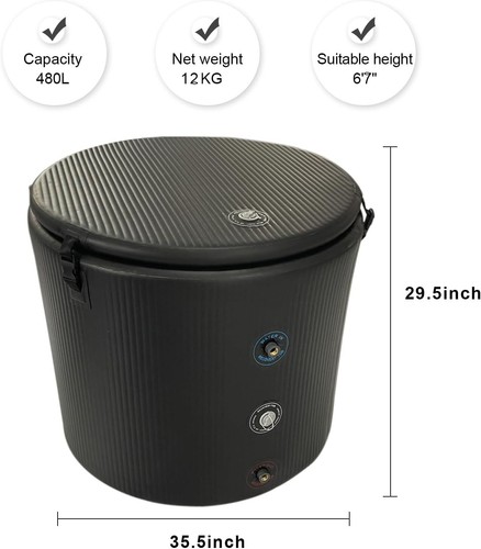 Portable Inflatable Hot Tub Spa Outdoor Hot Tub For Cold Plunge Tub Therapy - Picture 9 of 11