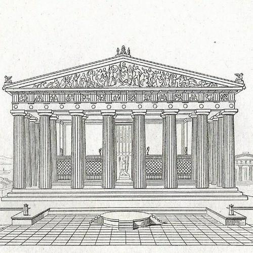 Grèce - Parthénon restauré - Gravure de presse 1869 - Picture 1 of 2