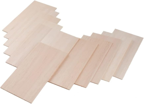 Paquete de 12 hojas de madera de balsa 1/16 X 4 X 8 pulgadas madera natural color madera sin terminar - Imagen 12 de 12