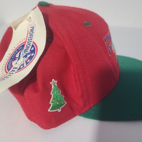Vtg 90s Kingsport Mets New Era Minor League Christmas Snapback Hat/Cap NOS NWT - Picture 4 of 8