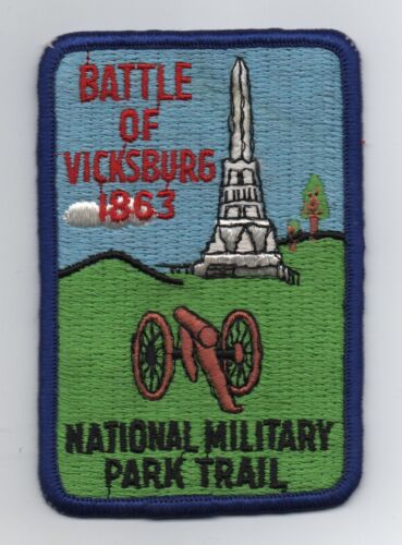Vicksburg National Military Park Trail Patch, panno vintage, come nuovo