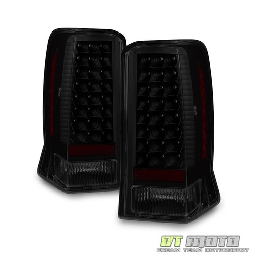 Black Smoke 2002 2003 2004 2005 2006 Cadillac Escalade ESV LED Tail Lights Lamps - Picture 2 of 8