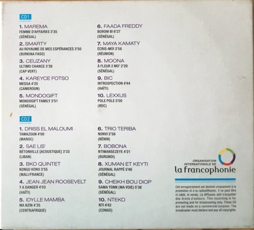 NEW CD Sealed – Francophonie Nouveaux Sons 2015 by Various –Hip Hop, Funk / Soul - Picture 2 of 2