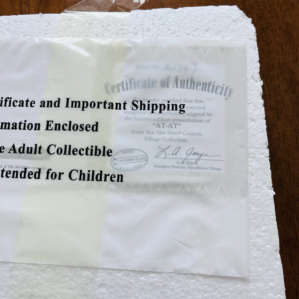 Hawthorne Village Star Wars Galactic AT-AT Princesa Leia - Se ilumina - con certificado de autenticidad Foto 3 de 4