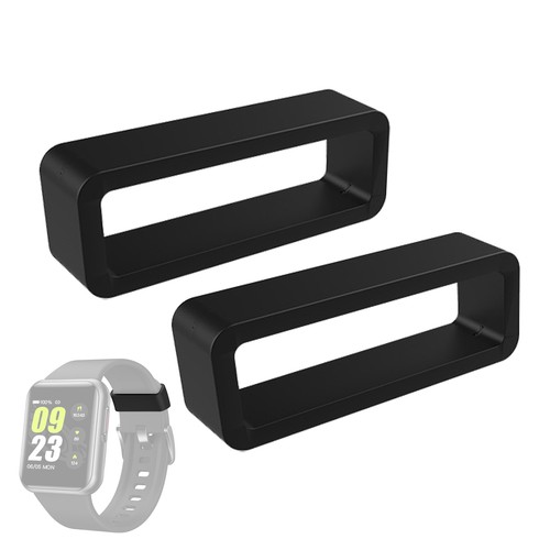 2pcs Silicone Watch Band Strap Hoop Loop Retainer Buckle Holder Ring Keeper - Picture 10 of 16