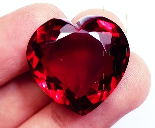 Loose Gemstone Heart Shape Red Pink Topaz 30.05 Ct Certified With Free Gift - 第 2/8 張圖片