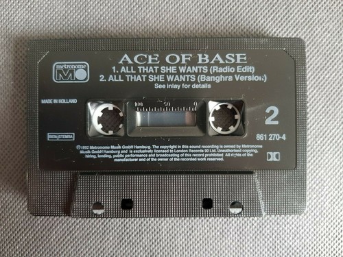 ACE OF BASE - ALL THAT SHE WANTS Cassette Single UK 1992 London Rec. 861 270-4 - Picture 7 of 9