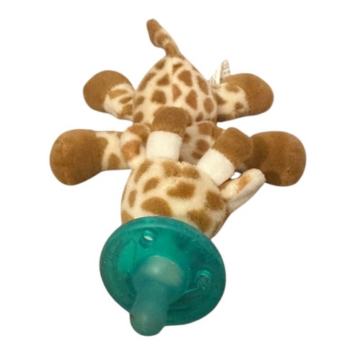 Wubbanub Mary Meyer Plush Giraffe Pacifier Soother 7” Stuffed Animal Baby Toy - Picture 9 of 16