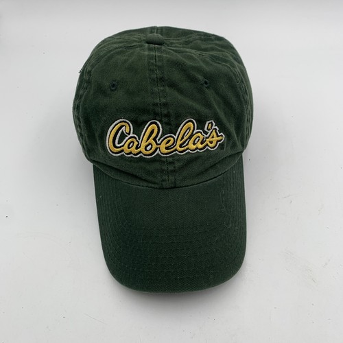Cabelas Hat Strap Back Dad Floppy Hat "Worlds Foremost Outfitters" - Picture 3 of 8