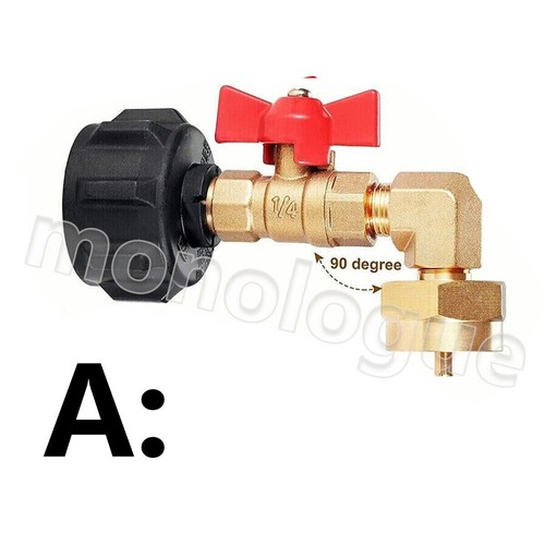 Propane Refill Adapter Hose with Pressure Gauge QCC1 Type For 1 To 20Lb Gas Tank - Picture 13 of 34