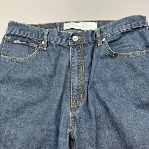 Rocawear Jeans Blue Denim Loose Fit Baggy Hip Hop Y2K VTG Jay Z Street 36/34 - Picture 5 of 15