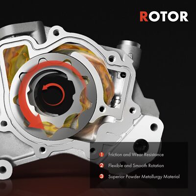 ホンダ アコード プレリュード オイルポンプ New Engine Oil Pump for Honda Accord 08-12 Pilot 09-15 Acura MDX