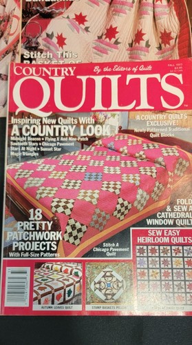 Quilt World & Country Quilts Magazines Uncut Patterns 1990's Mixed Lot Of 5 Vtg - Picture 4 of 19
