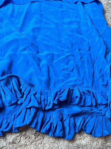 Juicy Couture 100% SILK Blue Sleeveless Dress Size 8 - Picture 11 of 16