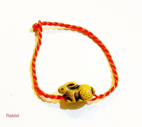 6pc Chinese Zodiac Sign Red String Bracelet Braided with Resin Charms - Picture 6 of 14