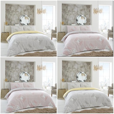 New Patchwork Duvet Cover Set Single Double King Size Cubic